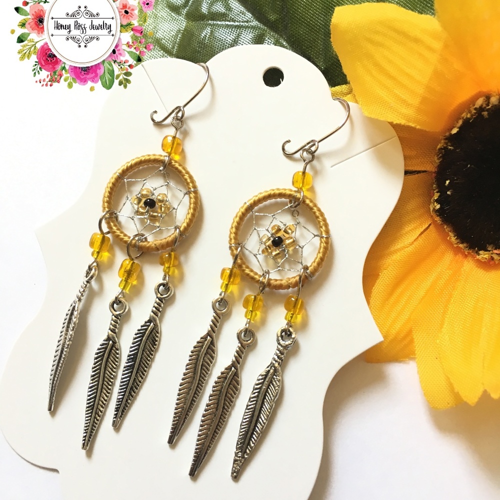 Dream catcher earrings for women birthday gift